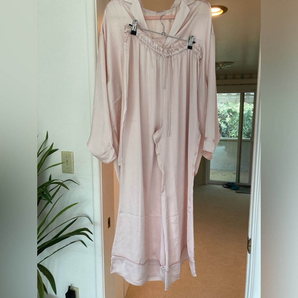 Free People Blush Satin Pajama Set - Picture 2 of 2